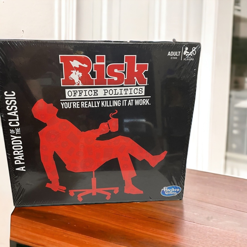 Hasbro RISK Office Politics Board Game A Parody of the Classic Adult Party New